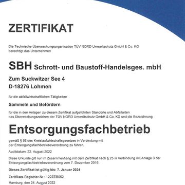 SBH Schrott- und Baustoff- Handelsges. mbH